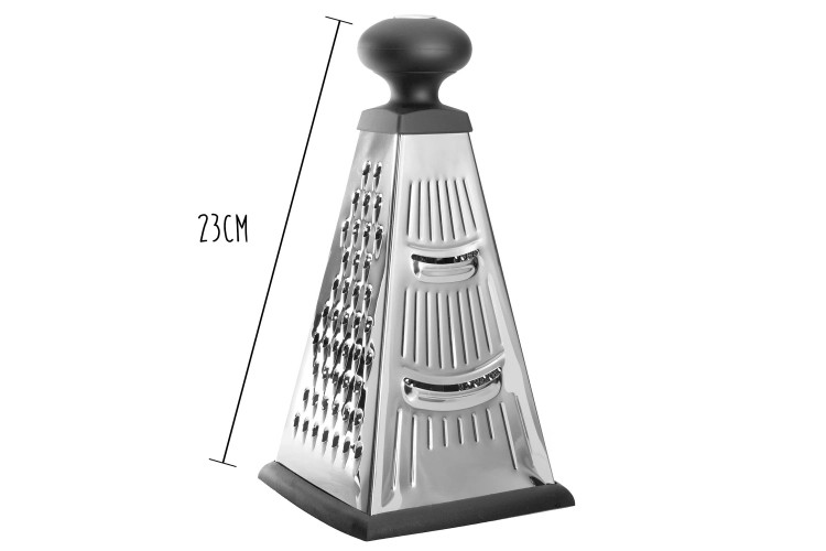 R&acirc;pe pyramide 4 faces Berghoff Essentials acier inox + poign&eacute;e