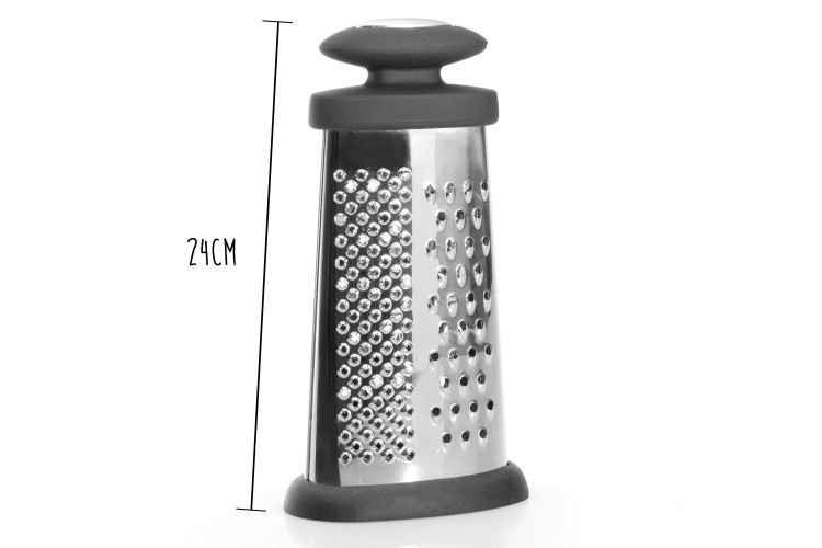 R&acirc;pe ovale 2 faces BergHOFF Essentials acier inox + poign&eacute;e
