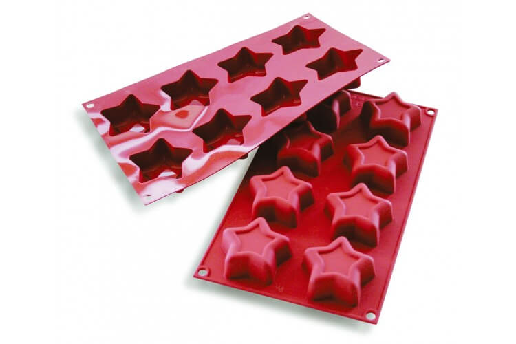 Moule en silicone professionnel Silicon Flex 300x175mm 6 muffins 6.8cm