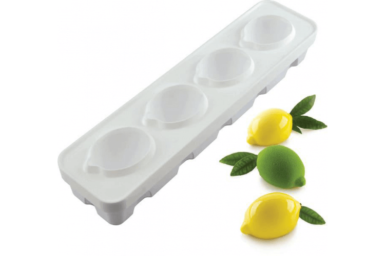 Moule pâtissier citron Silikomart en silicone blanc