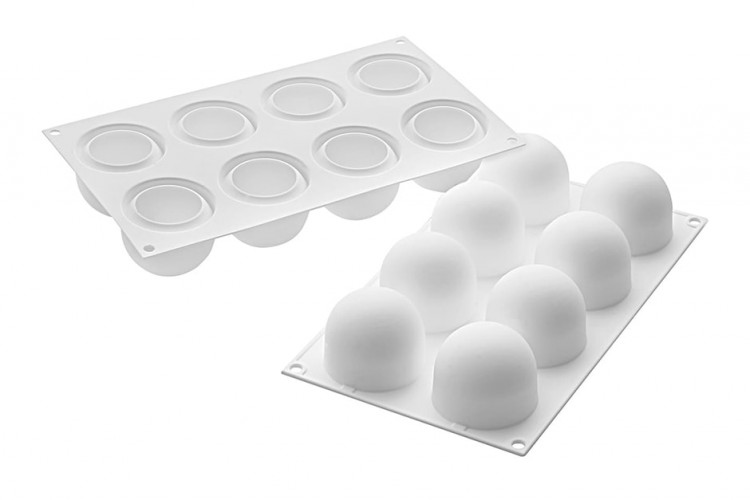 Moule en silicone professionnel Silikomart 8 truffes 62 x 52mm