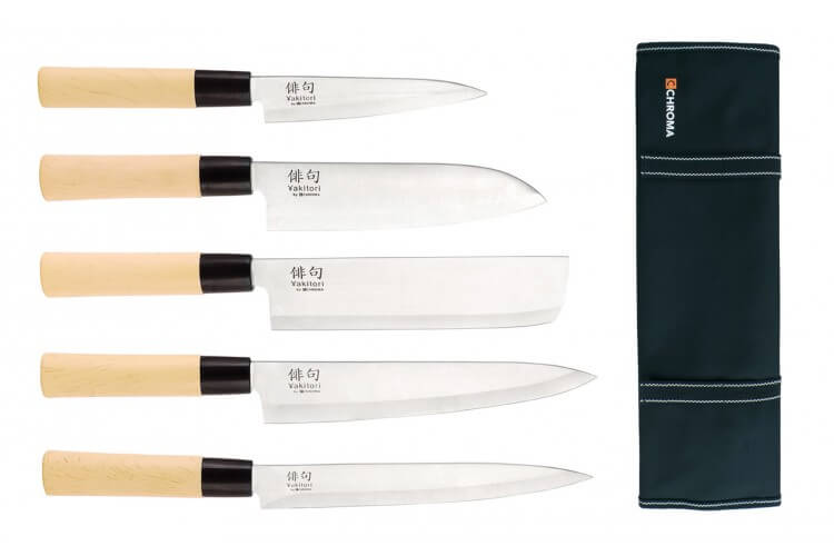 Mallette 5 couteaux de cuisine Chroma Haiku Yakitori