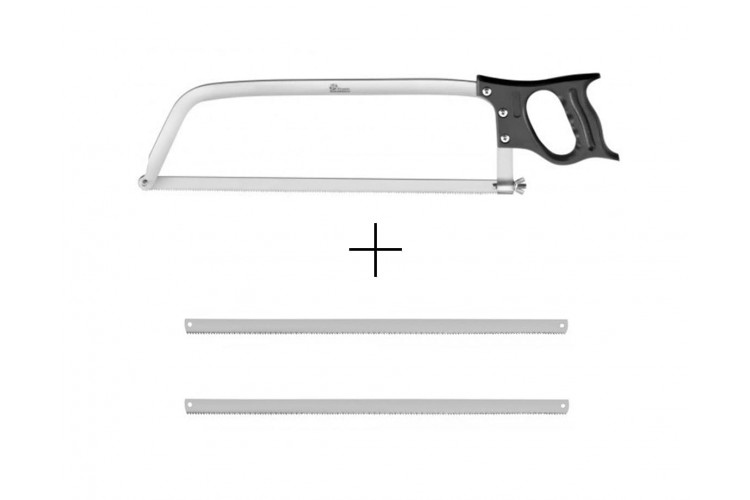 Scie de boucher inox 46cm Pradel Excellence + 2 lames de rechange 