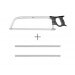Scie de boucher inox 46cm Pradel Excellence + 2 lames de rechange 