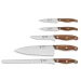 Trousse en cuir 5 couteaux de cuisine Au Nain Bistronome