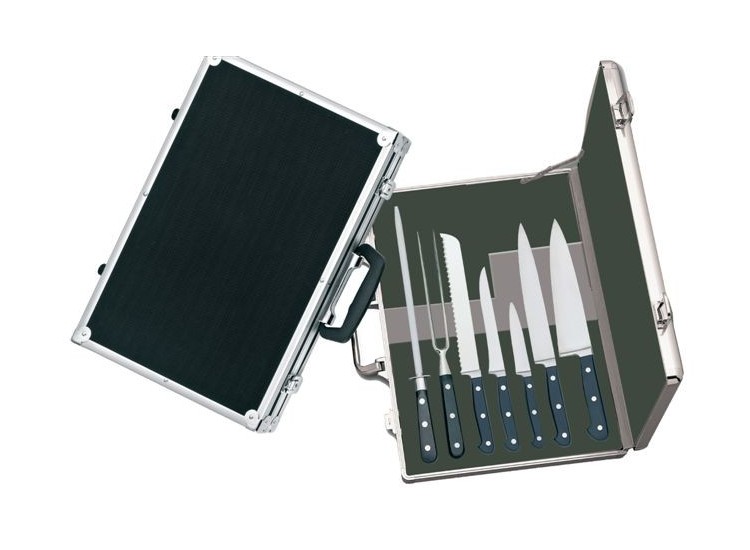 Malette 7 couteaux professionnels forg&eacute;s BARGOIN