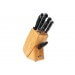 Bloc bois Arcos CLASICA 5 couteaux forgés + 2 accessoires