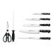 Bloc bois Arcos CLASICA 5 couteaux forgés + 2 accessoires