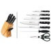 Bloc bois Arcos CLASICA 5 couteaux forgés + 2 accessoires