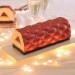 Kit moule à bûche 250 x 90mm + tapis de décor Silikomart