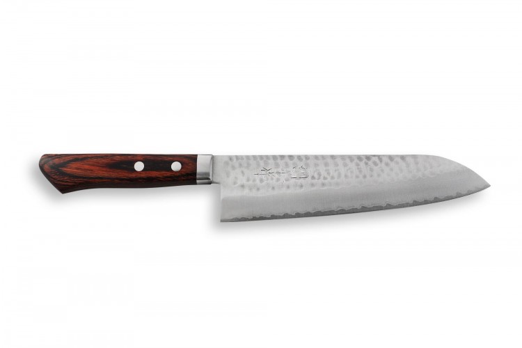 Couteau de chef japonais artisanal Masutani 18cm martel&eacute;