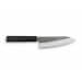 Couteau deba japonais Shizu Hamono Yamato martelé 16cm manche sombre