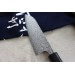 Couteau santoku japonais artisanal Yoshimi Kato 16.5cm VG10 Nickel Damascus