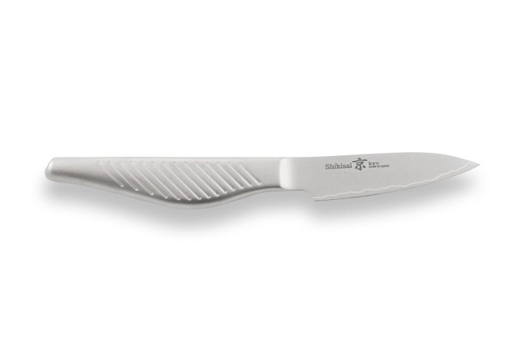 Couteau d'office japonais Shizu Hamono Kyo San Mai tout acier 8cm