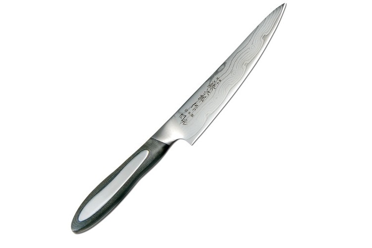 Couteau utilitaire TOJIRO Flash lame damas 15 cm 