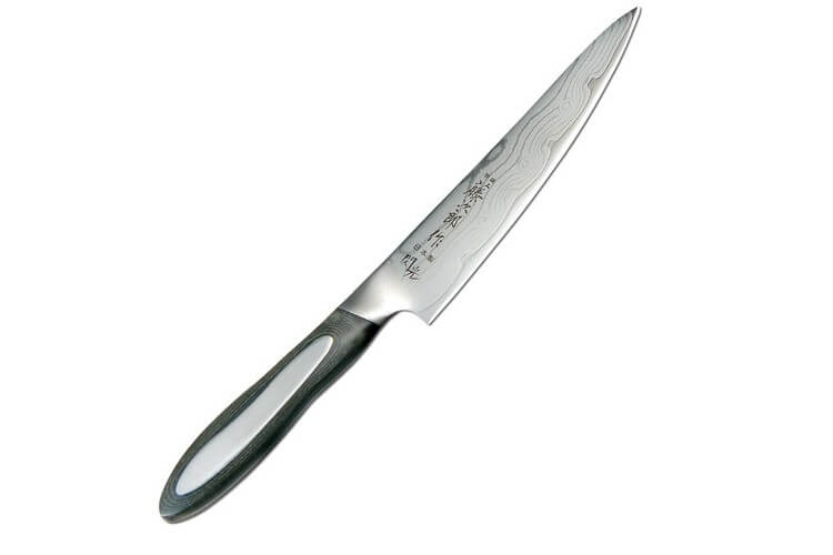 Couteau utilitaire TOJIRO Flash lame damas 15 cm 