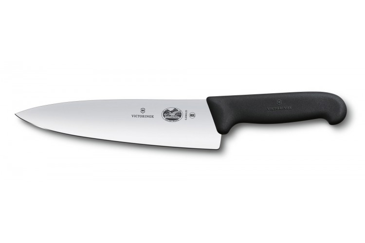 Couteau &agrave; d&eacute;couper Victorinox Fibrox lame 20cm extra large noir