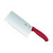 Couperet de cuisine lame forme chinoise Victorinox Swissclassic 18cm inox manche polypropylène rouge