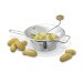 Passe-légumes 24cm acier inox + bouton en bois