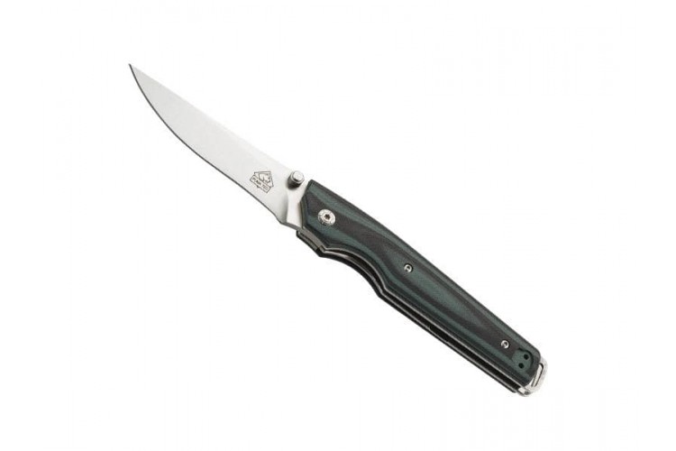 Couteau Puma-Tec G10 vert/noir 12,5cm + clip