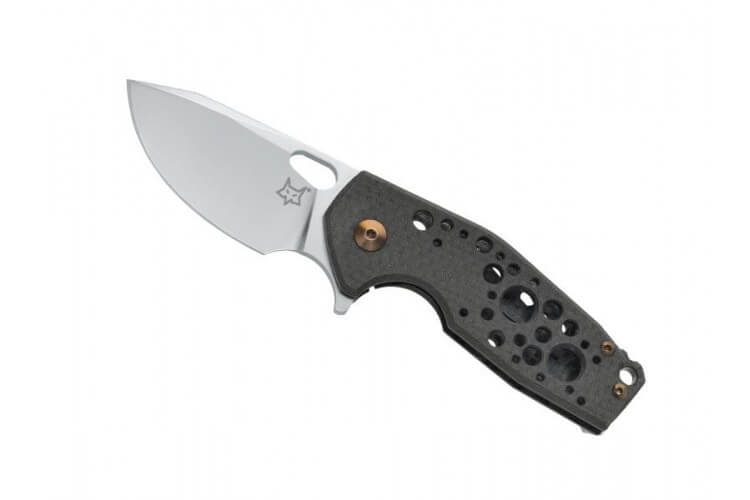 Couteau pliant Fox Suru fibre de carbone noir/titanium