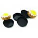 Lot de 12 tartelettes cannelées Exoglass® Matfer