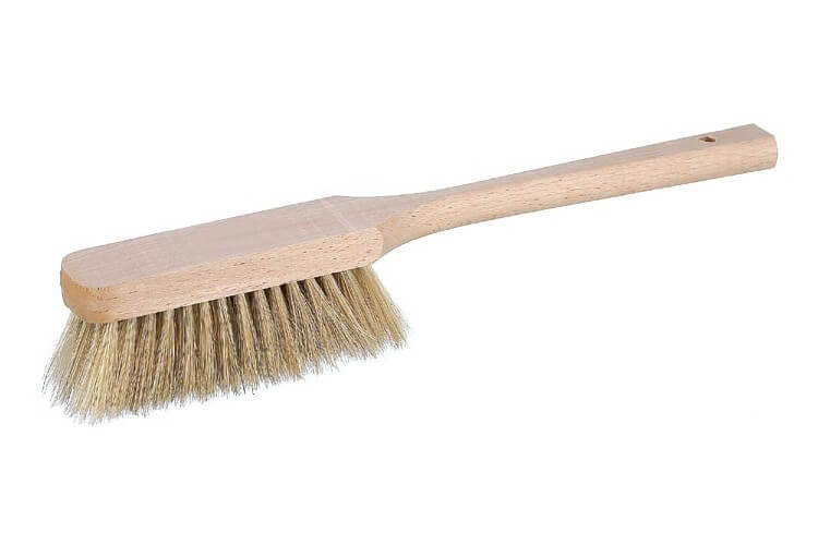 Brosse à manche Matfer en soies naturelles blanches