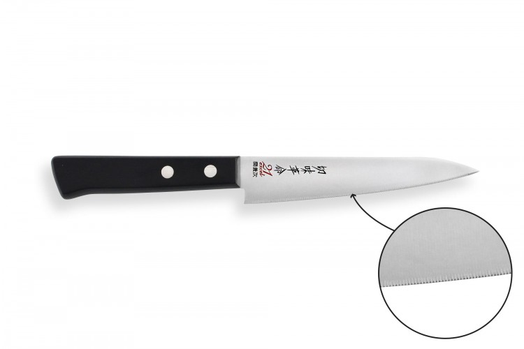 Couteau universel japonais Kanetsugu Rev 21 lame 13cm micro dent&eacute;e