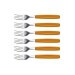 Boîte de 6 fourchettes Victorinox SwissClassic manche polypropylène orange