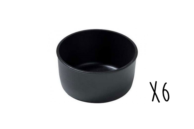 Lot de 6 ramequins Matfer en Exoglass&reg; &Oslash;8,2cm