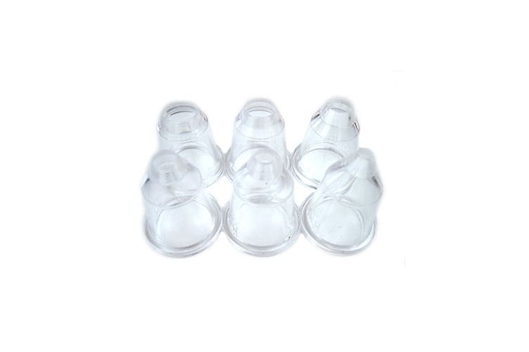 Lot de 6 douilles unies Matfer en polycarbonate