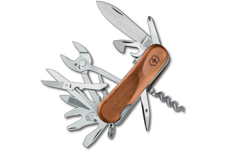 Couteau suisse Victorinox Evowood S557 bois de noyer 85mm 19 fonctions