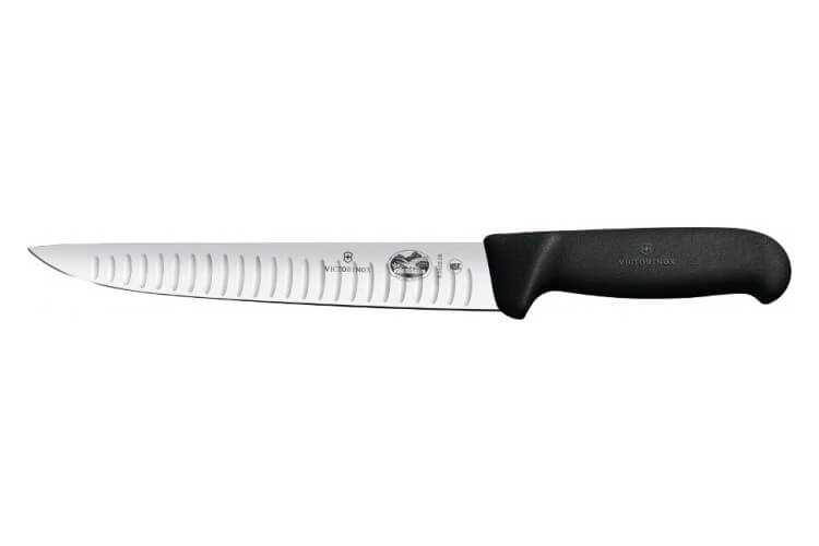 Couteau à saigner/découper Victorinox Fibrox lame alvéolée inox