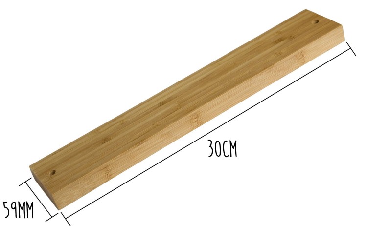 Barre aimant&eacute;e Yaxell 30cm en bambou