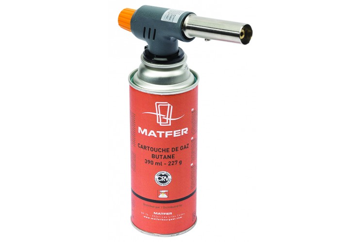 Chalumeau professionnel de cuisine Matfer + cartouche butane