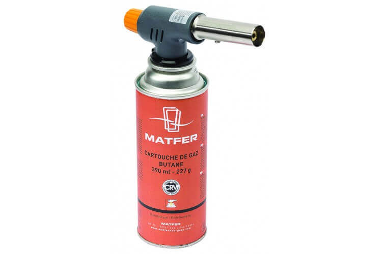 Chalumeau professionnel de cuisine Matfer + cartouche butane