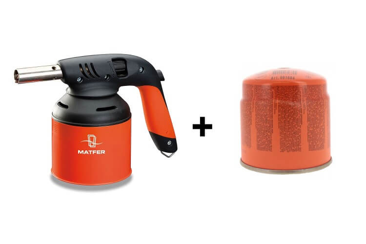 Chalumeau rouge Matfer + cartouche de gaz