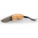Couteau pliant LionSteel Mini acier damas manche olivier 8cm
