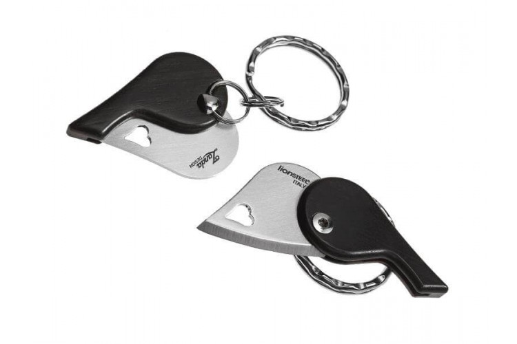 Couteau pliant porte-cl&eacute;s coeur LionSteel LionBeat 4.5cm