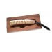 Couteau pliant LionSteel Opera acier damas manche 10cm + lacet