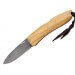 Couteau pliant LionSteel Opera acier damas manche 10cm + lacet