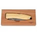 Couteau pliant LionSteel Opera acier damas manche 10cm + lacet