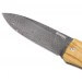 Couteau pliant LionSteel Opera acier damas manche 10cm + lacet