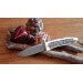 Couteau pliant LionSteel Opera acier damas manche 10cm + lacet