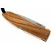 Couteau pliant LionSteel Opera acier damas manche 10cm + lacet