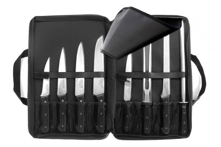 Mallette extra plate 8 couteaux et accessoires Sabatier Trompette Universal