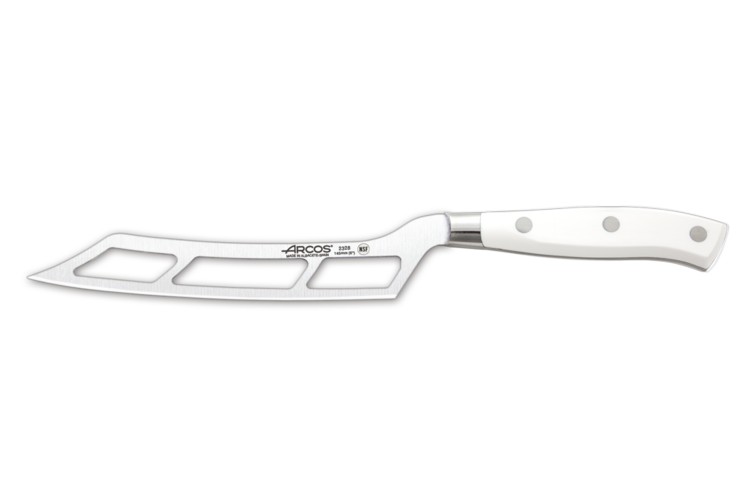Couteau &agrave; fromage forg&eacute; Riviera White Arcos lame 14,5cm acier NITRUM&reg;
