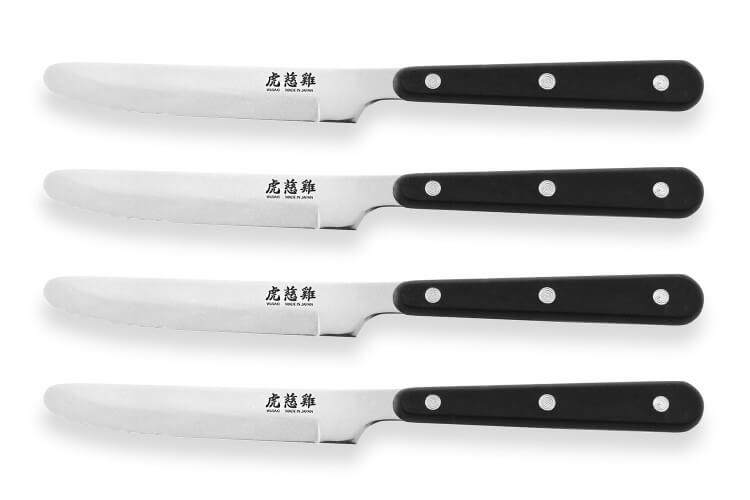 Coffret de table Wusaki 4 couteaux à steak 10.5cm à bout rond