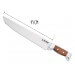 Couteau à thon Au Nain 2 mitres inox lame à dents manche kotibé