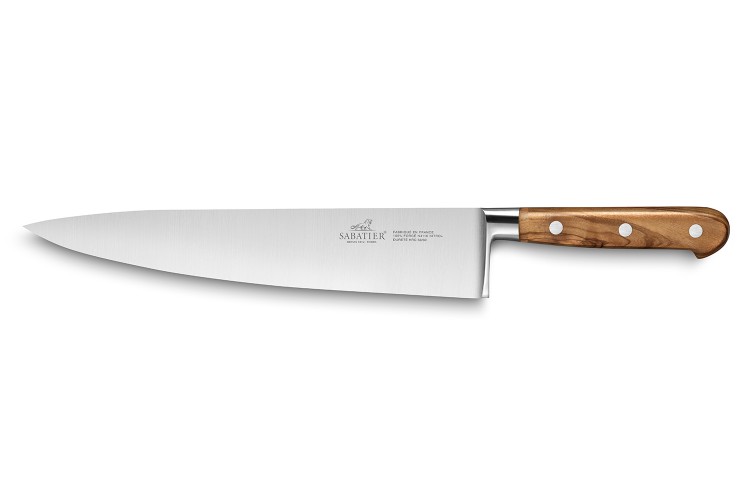 Couteau de chef Sabatier Proven&ccedil;ao 100% forg&eacute; 25cm manche olivier